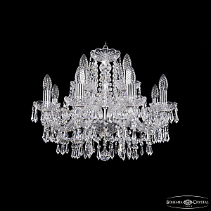 Подвесная люстра Bohemia Ivele Crystal 1403/8+4/195 Ni