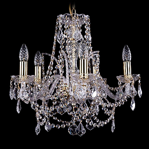 Подвесная люстра Bohemia Ivele Crystal 1411/5/160 G Leafs
