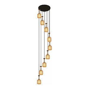 Каскадная люстра Reluce 02003-0.9-09 AMBER