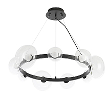 Подвесная люстра Crystal Lux BOSQUE SP9 BLACK/TRANSPARENT