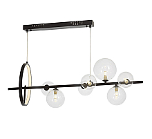 Подвесная люстра Lumina Deco LDP 7033-7 BK+CL