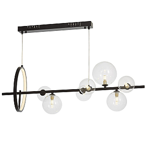 Подвесная люстра Lumina Deco LDP 7033-7 BK+CL