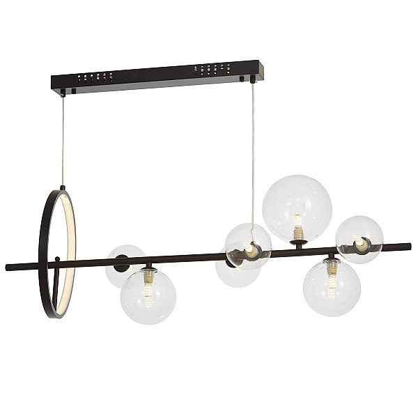 Подвесная люстра Lumina Deco LDP 7033-7 BK+CL