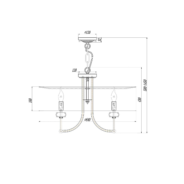 Подвесная люстра Maytoni Roma ARM006PL-08G