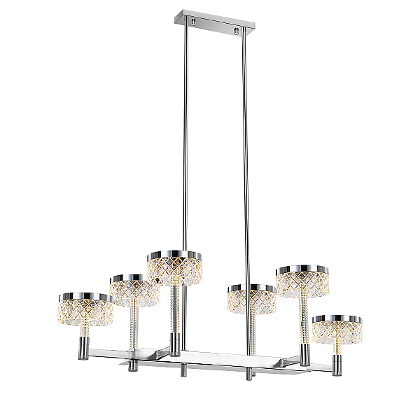 Подвесная люстра Delight Collection MD21020075 MD21020075-6B chrome