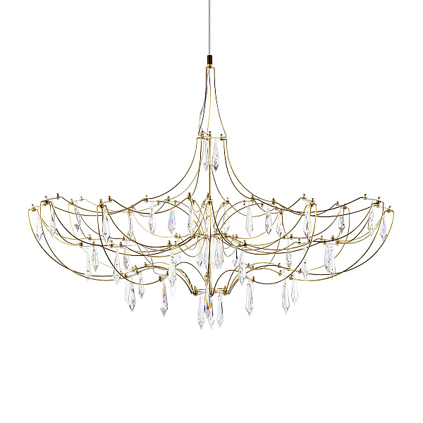 Подвесная люстра Loft IT Mira 10589/900 Gold Asfour