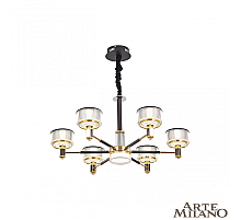 Подвесная люстра Arte Milano Neapolis 276210/6 BK/GD