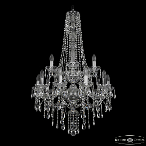 Подвесная люстра Bohemia Ivele Crystal 1415/10+5/220/h-102/2d Ni