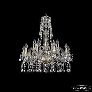 Подвесная люстра Bohemia Ivele Crystal 1413/10+5/220/h-71 G