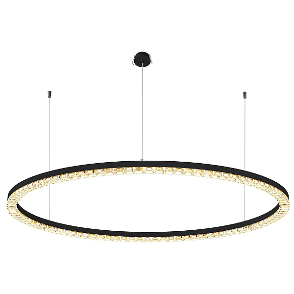 Подвесная люстра Arlight SP-DIAMOND-R1250-80W Warm3000 (BK, 45 deg, 230V, TRIAC) 054491