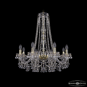 Подвесная люстра Bohemia Ivele Crystal 1409/8/240/h-75 G