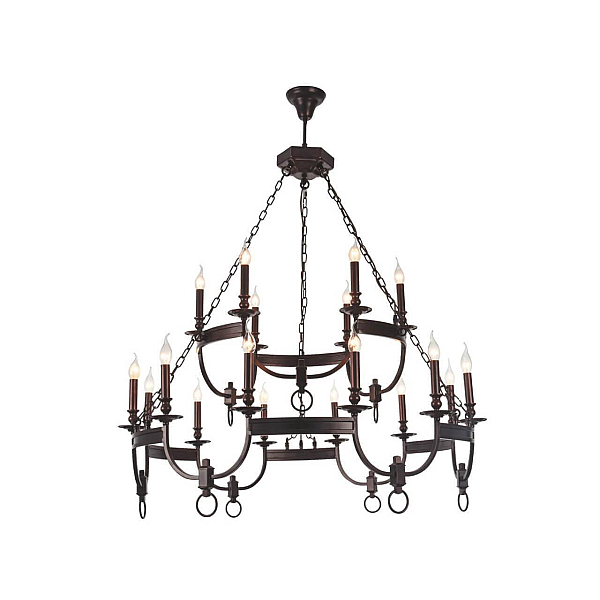 Подвесная люстра Crystal Lux Suerte Brown SP12+6
