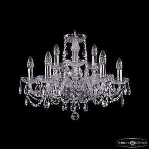 Подвесная люстра Bohemia Ivele Crystal 1402/6+3/195 Ni