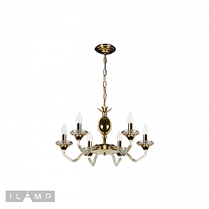 Подвесная люстра iLamp Flo YT2049-6 GD+COG