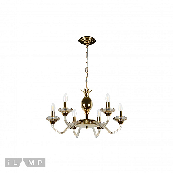 Подвесная люстра iLamp Flo YT2049-6 GD+COG