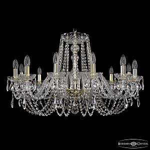 Подвесная люстра Bohemia Ivele Crystal 1402/12/300 G Leafs