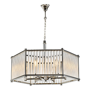Подвесная люстра iLamp Rich P9509-6 Nickel