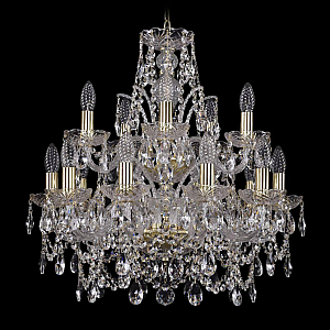 Подвесная люстра Bohemia Ivele Crystal 1411/10+5/195/2d G