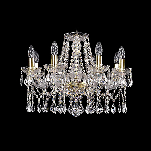 Подвесная люстра Bohemia Ivele Crystal 1413/8/200 G Leafs
