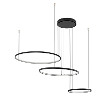 Подвесная люстра Nowodvorski Circolo Led Black 10817