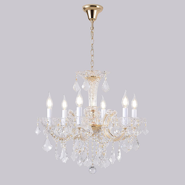 Подвесная люстра Crystal Lux CRISTELLE SP6 GOLD