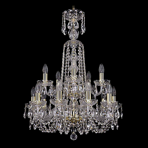 Подвесная люстра Bohemia Ivele Crystal 1402/10+5/195/XL-81/2d G