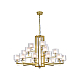 Подвесная люстра Newport 4412+6+3/C mat.gold М0071516