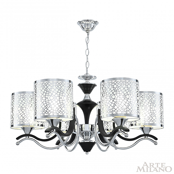 Подвесная люстра Arte Milano Florentia-6787 306787/6 Bk/Ni