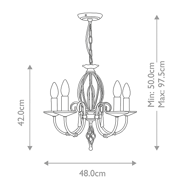Подвесная люстра Elstead Lighting AG5-AGED-BRASS