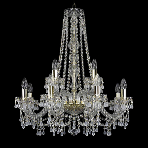 Подвесная люстра Bohemia Ivele Crystal 1410/8+4/240/h-74 G V0300