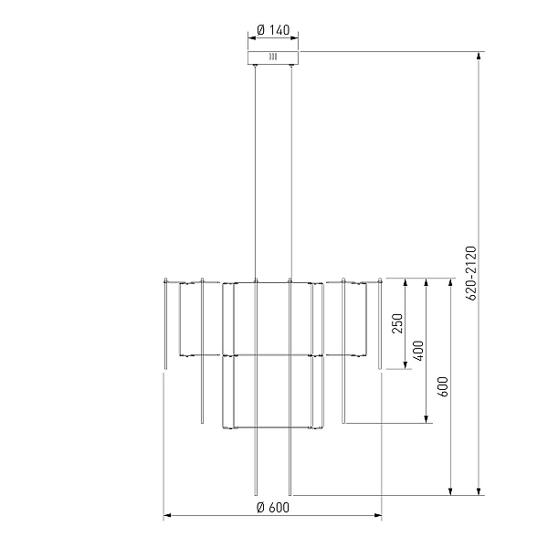 Подвесная люстра Bogate's Queen 91102 LED a072015