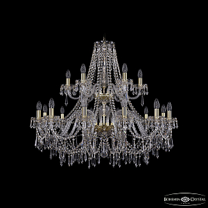 Подвесная люстра Bohemia Ivele Crystal 1403/12+6/360/2d G