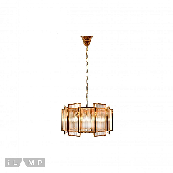 Подвесная люстра iLamp Tribeca MD0276-6A GOLD+CLEAR