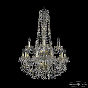 Подвесная люстра Bohemia Ivele Crystal 1409/10+5/195/h-83/2d G