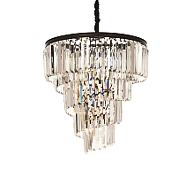 Подвесная люстра Delight Collection Helix KR0262P-10 black/clear