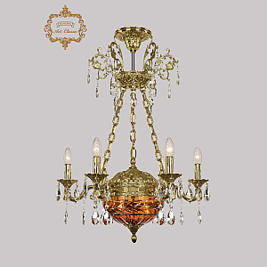 Подвесная люстра Art Classic 31.51.6.CK125SP.250SP.G.Sp.Amber.1D