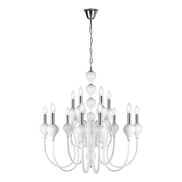 Подвесная люстра iLamp Lady 88003-8+4 WH
