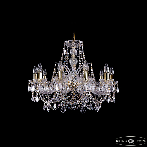Подвесная люстра Bohemia Ivele Crystal 1411/10/240 G Leafs