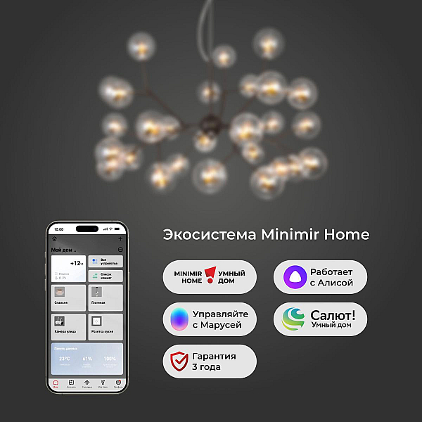 Подвесная люстра Bogates Pallina 545 Smart 00000086053