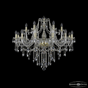 Подвесная люстра Bohemia Ivele Crystal 1415/12+6/360 G