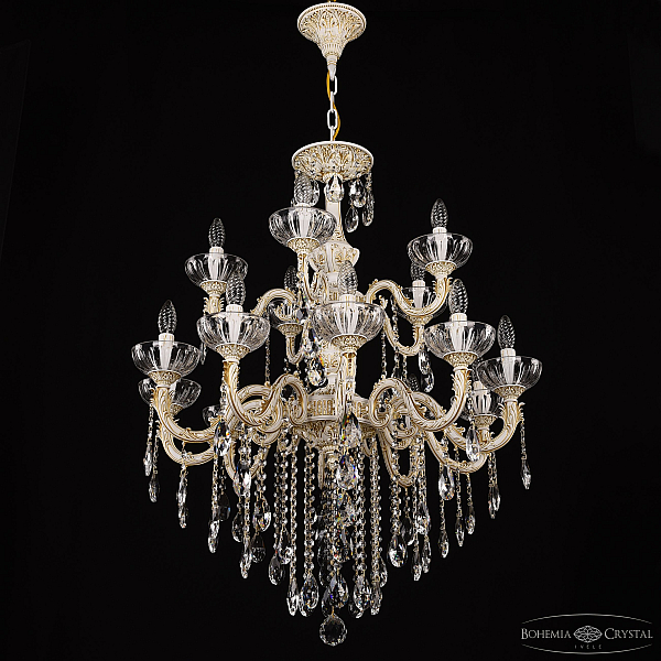 Подвесная люстра Bohemia Ivele Crystal AL79101/10+5/250/2D B WMG P Clear/M-1H