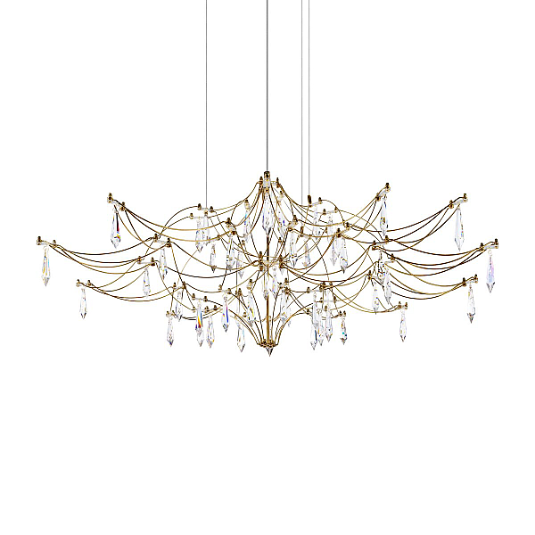 Подвесная люстра Loft IT Mira 10587/1000 Gold Asfour