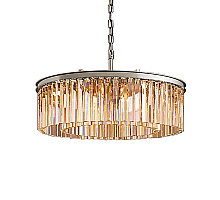 Подвесная люстра Delight Collection 1920s Odeon KR0387P-10B chrome/amber