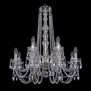 Подвесная люстра Bohemia Ivele Crystal 1402/8+4/240/h-76 G