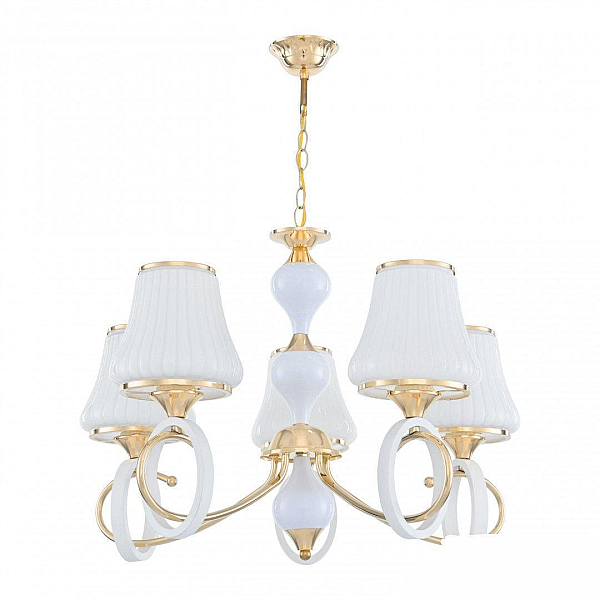 Подвесная люстра Arte Milano Florentia-2387 302387/5 Wh/Gd