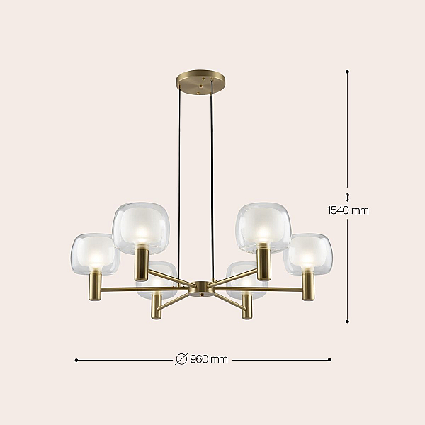 Подвесная люстра Maytoni Vision MOD411PL-06G