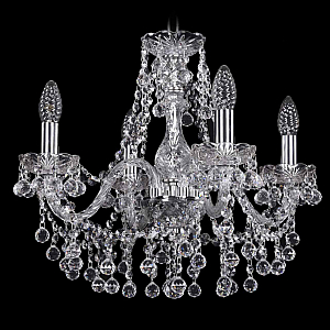 Подвесная люстра Bohemia Ivele Crystal 1409/4/160 Ni