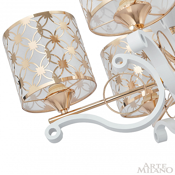 Подвесная люстра Arte Milano Florentia-3097 303097/6 Wh/Gd