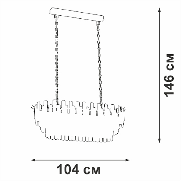 Подвесная люстра Vitaluce V53440-8/19
