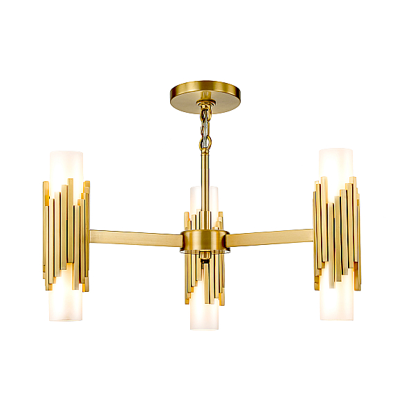 Подвесная люстра Elstead Lighting MARVELE6-AB-OPAL